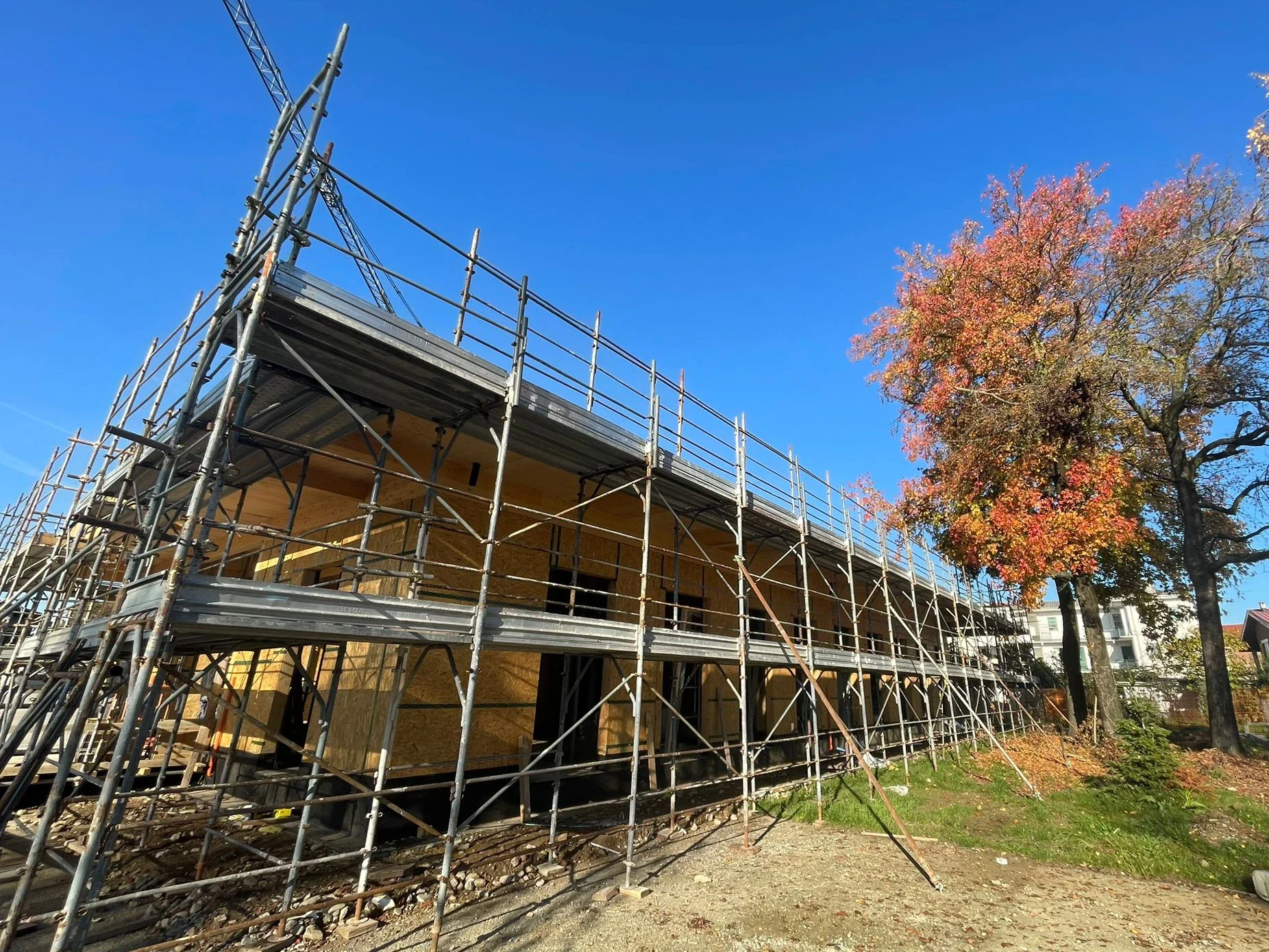 cantiere in costruzione del nuovo asilo di Galliate
